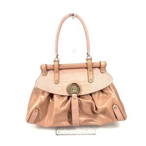 FENDI Pink Leather Tote Bag